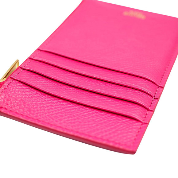 Celine Compact Zipped Card Holder Coin Case Pink - Picture 8 of 12